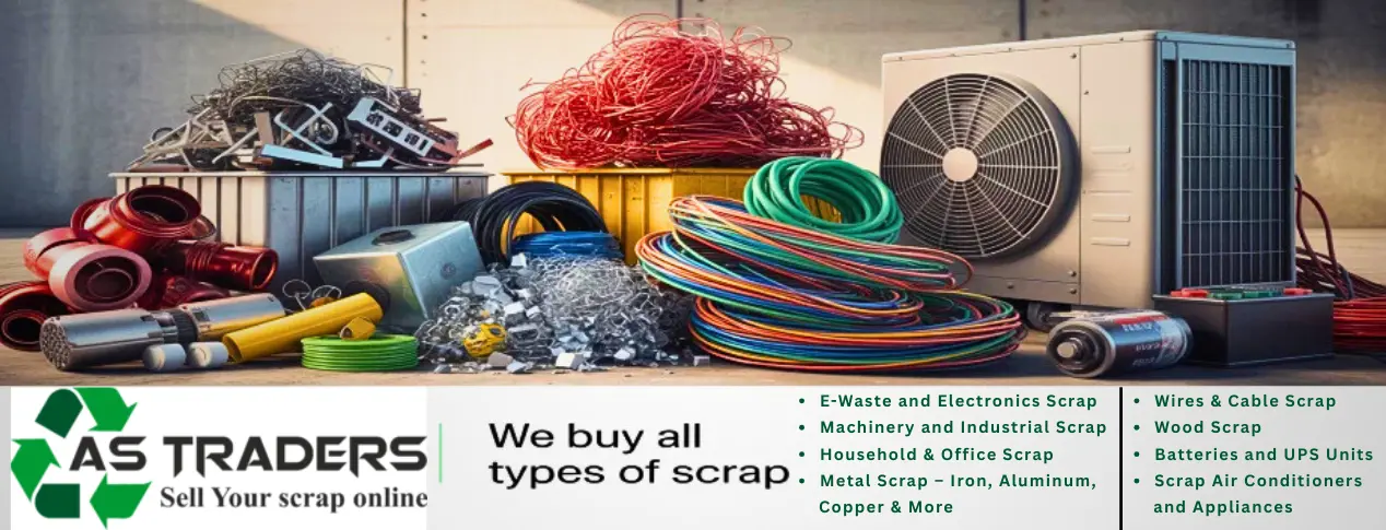 All Types of Scrap We Buy like E-Waste, Metal, Machinery, Wires, Batteries AS Traders Hyderabad