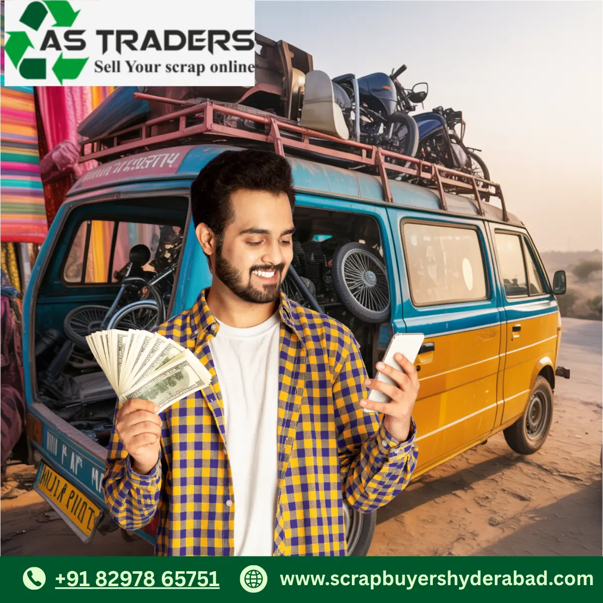 Customer selling scrap two wheeler near me and receiving best price with satisfaction 