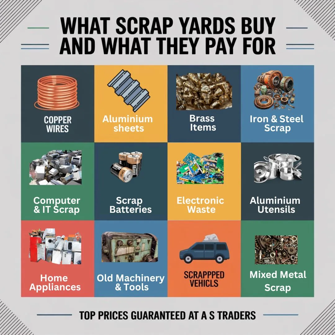 What scrap yards buy in Hyderabad – copper wires, aluminium, brass, electronic waste, scrapped vehicles and more