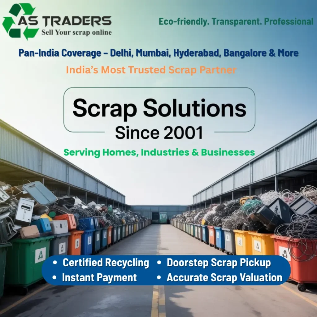 About A S Traders - Scrap Buyers in India offering Certified Recycling, Instant Cash, and Doorstep Scrap Pickup since 2001